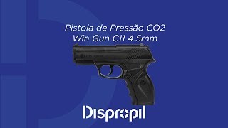 Review Pistola de Pressão CO2 Win Gun C11 45mm [upl. by Lleynod789]