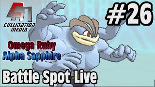 Pokemon Omega Ruby and Alpha Sapphire Battle Spot Live 26 Machamp Meets Minimize [upl. by Yuhas]