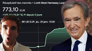 GROS GAP HAUSSIER sur LVMH Réaction et Analyse [upl. by Fosque]