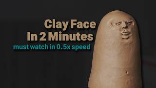 How to Sculpt a Face in Clay  Slow Down to 05x for Detailed Tutorial [upl. by Thorrlow]