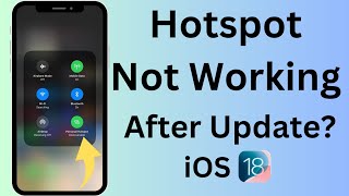 How to fix Hotspot problem in iPhone after update  iOS 18 Personal Hotspot not working [upl. by Daeriam]