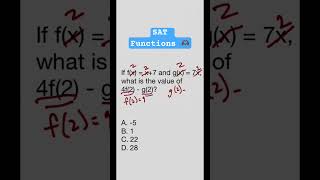 SAT math function example No words required maths sat satmath mathematics [upl. by Jodee]