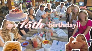 MY 15TH BIRTHDAY VLOG [upl. by Durkin]