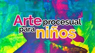 Arte procesual para niños Acrílico con rodillo [upl. by Ainoet]