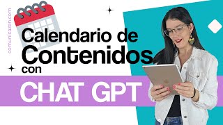 Cómo crear UN PLAN DE CONTENIDO con Chat GPT para Instagram  PLANTILLA CALENDARIO [upl. by Paule]