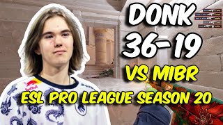 CS2 POV  Spirit donk 3619 vs MIBR Anubis  ESL Pro League Season 20 [upl. by Yddeg931]