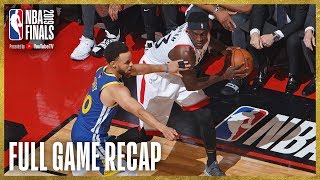 WARRIORS vs RAPTORS  Toronto Grabs Franchise First Finals Win  NBA Finals Game 1 [upl. by Ajssatsan630]