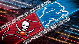 Buccaneers vs Lions Live Play by Play amp Reaction [upl. by Bj]