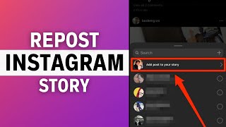 How To Repost Someones Story On Instagram 2024 [upl. by Novahs721]