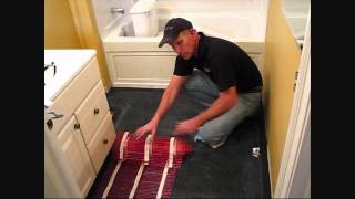 Using Edge Strip Kits to Install WARMUP Electric Floor Heating Mat [upl. by Yelsew]