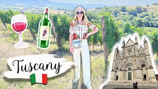 WINETASTING in TUSCANY 😍🍷and exploring scenic ORVIETO Italy travel and food vlog 2024 [upl. by Younglove608]