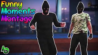 The Worst Bank Robbers Known To Man Grand Theft Auto V Funny Moments Montage [upl. by Haelhsa]