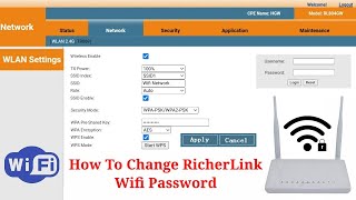 How To Change Webserfer RicherLink Wifi Password  How To Change SkyCom Wifi Password [upl. by Francesco383]