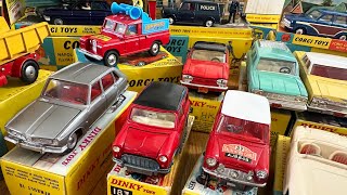 INCREDIBLE VINTAGE TOY COLLECTION  Corgi Toys Dinky Toys Spot On amp More [upl. by Ibrek]