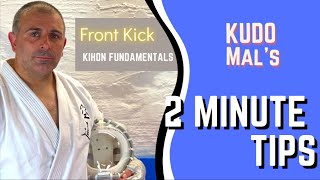 KUDO Mal 2 minute Tips  Performing Front Kick [upl. by Nirehtak]