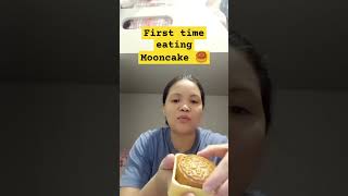 First Time Eating Mooncake in HongKong shorts eating mooncake viral [upl. by Ricca]