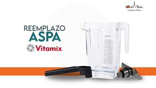 ¿Cómo reemplazar el aspa de una licuadora Vitamix [upl. by Nitnelav]