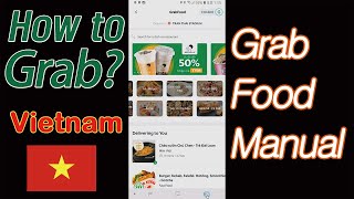 4  EngsubHow to use Grab Food Ho Chi Minh Danang Hanoi Vietnam travel essential app [upl. by Buzz]