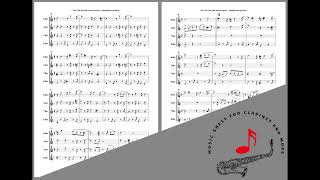 The Gift Recado Bossa Nova  Saxophone Quartet  Sheet Music [upl. by Iolenta]