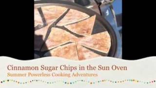 Cinnamon Sugar Chips baked in the Sun Oven [upl. by Kries]