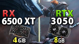 RTX 3050 vs RX 6500 XT  Test in 8 Games [upl. by Bowler]