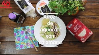 Arroz de aguacate con calamares [upl. by Eniamurt]