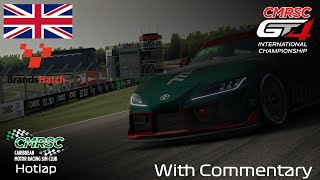 Caribbean Motor Racing Sim Club 2024 Toyota Supra GT4  Brands Hatch Hotlap with Commentary [upl. by Euginimod]