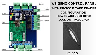 Weigend Access Control Panel  Inter Lock System  Anti PassBack  Magnetic Lock  124 Door Panels [upl. by Ileyan]