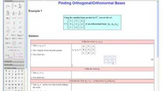 Tutorial Finding Orthogonal and Orthonormal Bases [upl. by Rosenblum]