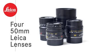 Four 50mm Leica Lenses [upl. by Iron]