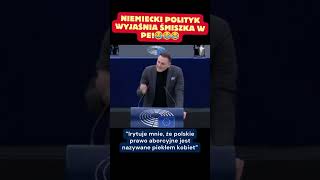 HIT Niemiec mówi po polsku i miażdży Śmiszka polityka polskapolityka humor viralshorts [upl. by Eerpud]