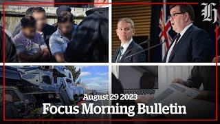 Immigration raid Government cuts and job listings report  Focus Morning Bulletin August 29 2023 [upl. by Isabella]