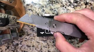 Exceed Designs TiRant RAZOR V2 BEST EDC UTILITY KNIFE [upl. by Zinah]