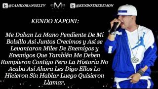 AMIGOS EN LAS BUENAS AMIGOS EN LAS MALAS CON LETRA  KENDO KAPONI [upl. by Annoyek]