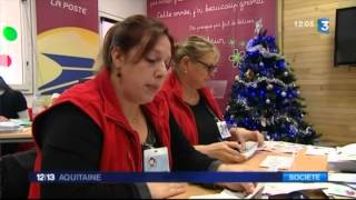 Le secrétariat du Père noël est ouvert à Libourne en Gironde [upl. by Corel]