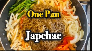 Best Recipe of One Pan Japchae  Easy and Simple  잡채 [upl. by Bernelle]