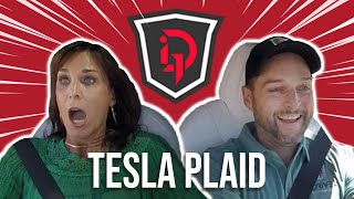 Tesla Model X Plaid LAUNCH REACTIONS they werent ready [upl. by Eednarb42]