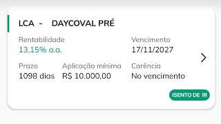 LCA 1315 CDI  Melhores Investimentos da renda da RENDA FIXA isentos de imposto de renda [upl. by Hare]