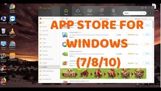 How To Get PC App Store For Windows Computer Windows 7810 [upl. by Saffier]