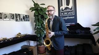 Matt Bauder plays Borgani Pearl Gold Tenor Sax part I [upl. by Ttesil]