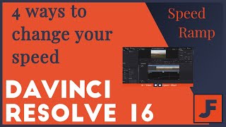 Davinci Resolve 16 Change Clip Speed  4 Ways to Change your Speed [upl. by Harri]