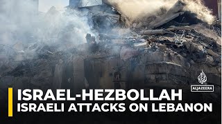 Lebanon attacks Israeli air strikes in central and southern regions [upl. by Ulane]