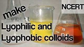 Colloids Preparation of Lyophilic and Lyophobic Colloids NCERT [upl. by Nirik]