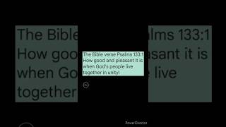 The Bible verse Psalms 1331 [upl. by Gentilis]