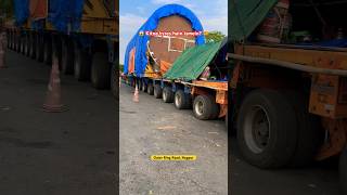 200 tyres in a single truck trailer Heaviest truck load in India most expensive cargo carrier [upl. by Shurwood]