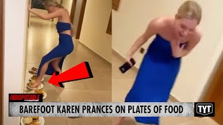 WATCH Barefoot Karen Plays Hopscotch On Peoples Food IND [upl. by Mikihisa]