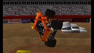 24 Monster Trucks Freestyle Arlington 2013 12breakable sim monster style [upl. by Anirbac]