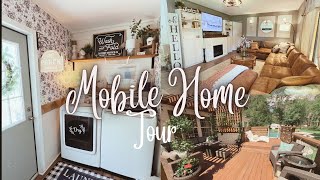 ✨NEW✨ UPDATED MOBILE HOME TOUR 2024  2008 mobile home tour [upl. by Ahsilahk641]