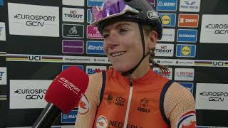 Annemiek van Vleuten  Interview at the finish  Womens Glasgow UCI World Championships 2023 [upl. by Saduj]