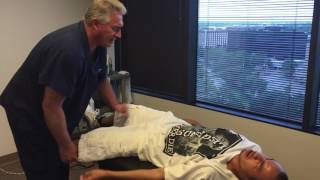 Severe Low Back Pain Sacroiliac Pain Sciatica First Time Adjustment [upl. by Talanta505]